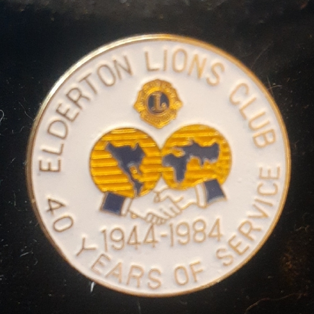 Elderton Lions Club Commemorative Pin